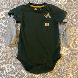 12 Month Carhartt Long Sleeve Onesie